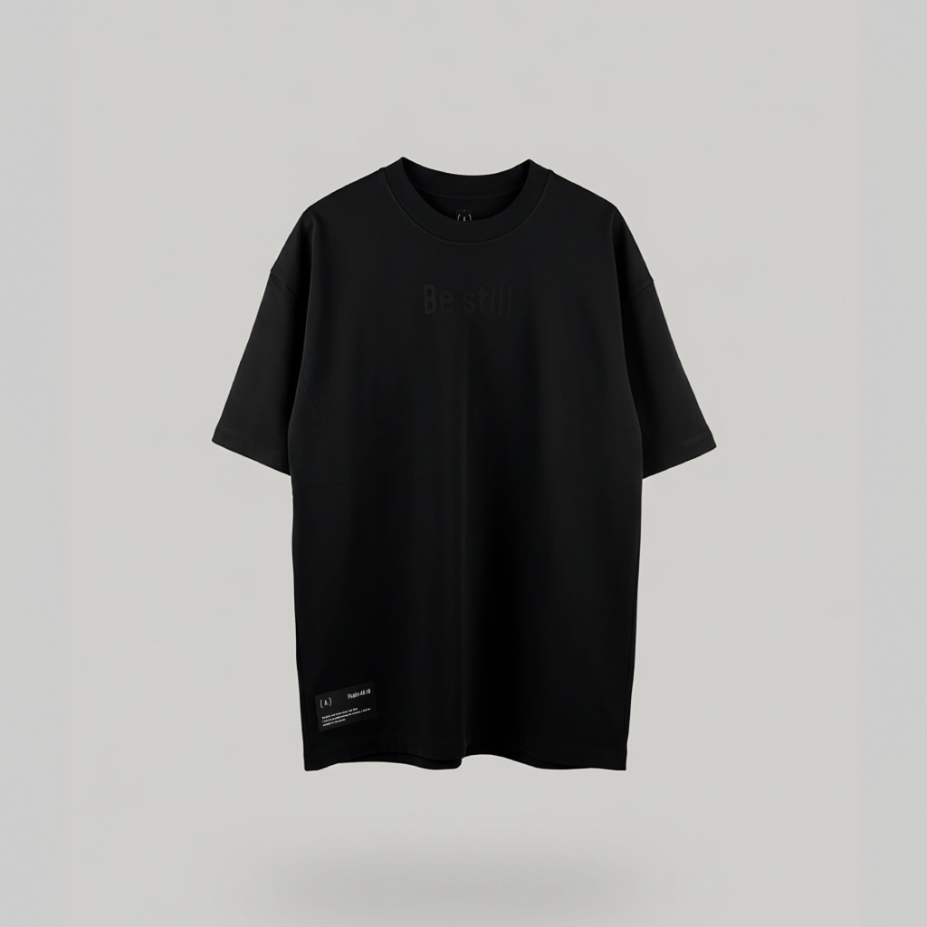 Be still. – Men’s Oversized (Quiet)