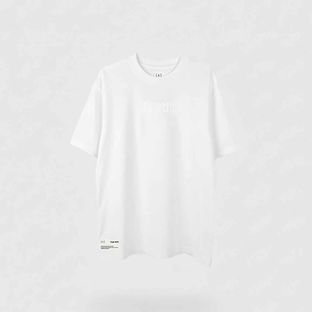 Be still. – Men’s Oversized (Quiet)