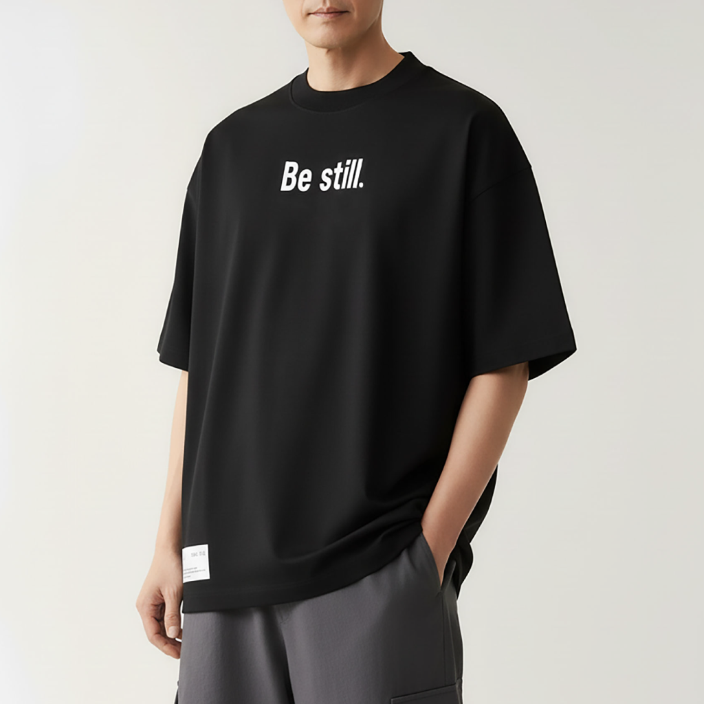 Be still. – Men’s Oversized (Bold)