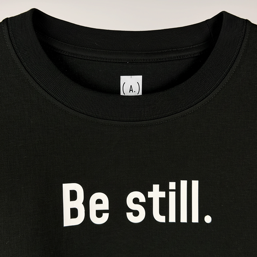 Be still. – Men’s Oversized (Bold)